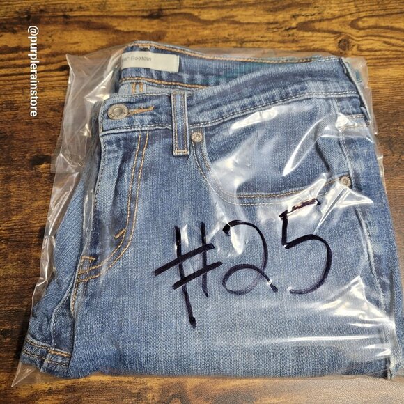 Levi's Jeans 4 S Bootcut 515 Mid Rise Medium Light Wash Stretch Denim Western - Picture 13 of 13